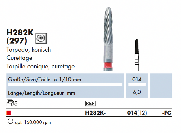 H282K.014.FG    HM-Afwerking  Torpedo kon.