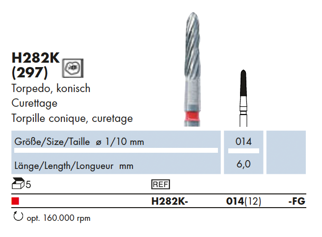 H282K.014.FG    HM-Afwerking  Torpedo kon.