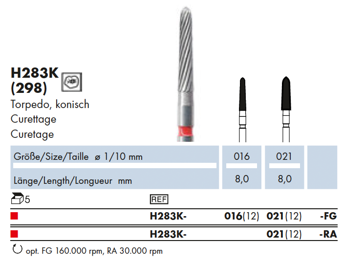 H283K.016.FG    HM-Afwerking  Torpedo kon.
