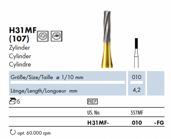 H31MF.010.FG    HM-Instr. MF-Cut Cilinder