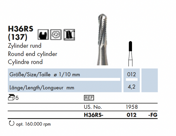 H36RS.012.FG    HM-Instr.  Cilinder rond