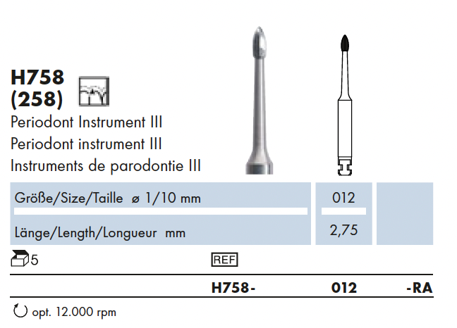 H758.012.RA   HM-Fin.Periodont-Instr.III