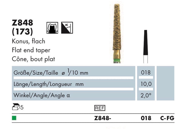 Z848.018C.FG   Abacus Dia-Instr. Conisch fl.