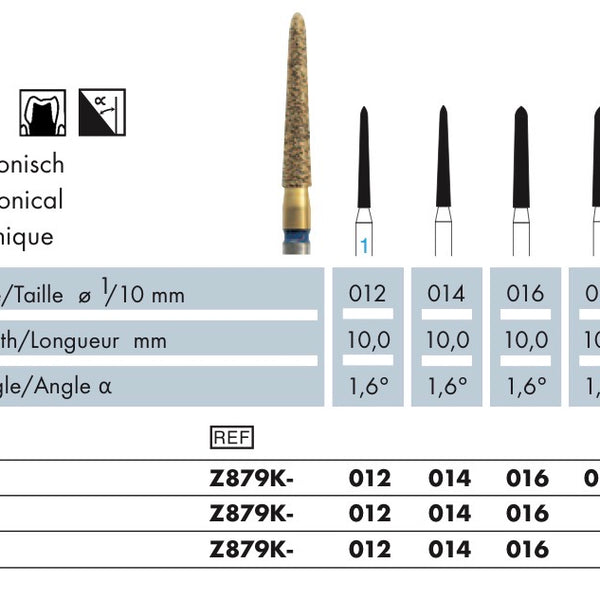Z879K.012C.FG   Abacus Dia. Torpedo konisch