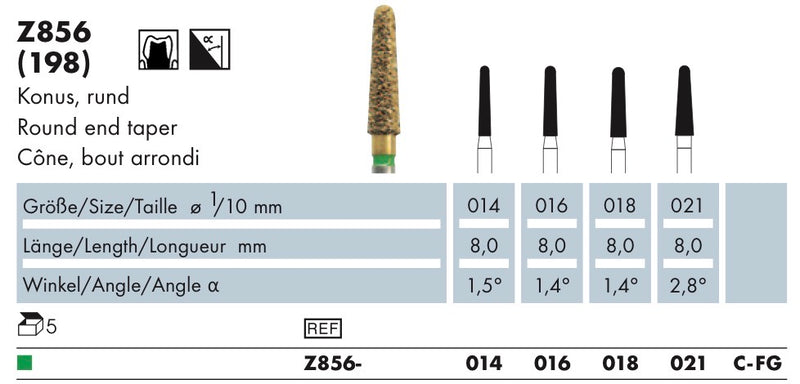 Z856.014C.FG    Abacus Dia-Instr. Conisch r.