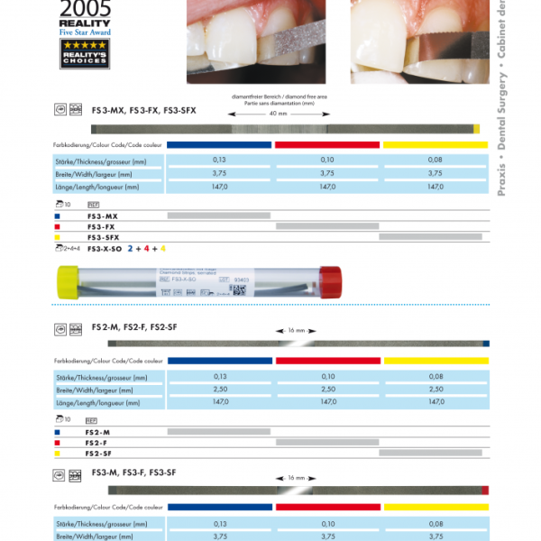 NTI DIAMANTSTRIPS 3,75MM FS3
