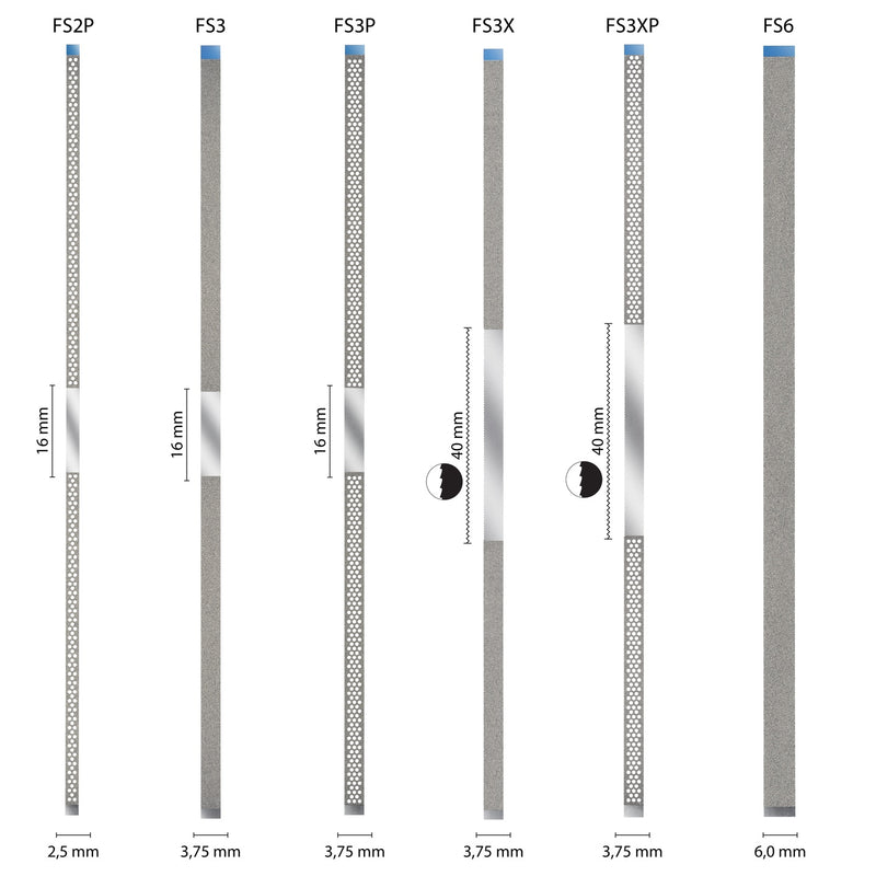 NTI DIAMANTSTRIPS 2,5MM GEPERFOREERD