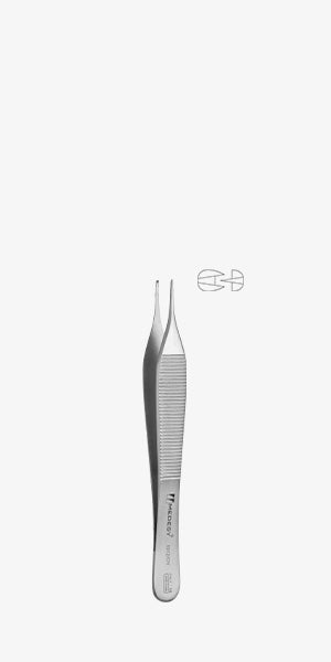 TISSUE TWEEZER MICRO ADSON 1X2 DIA 0,6 REF 1012-OY