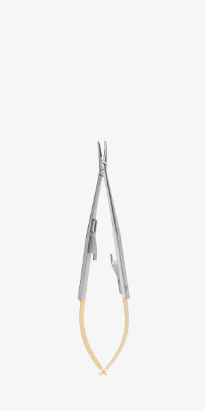 NAALDHOUDER CASTROVIEJO 140MM GEBOGEN REF 2000-B-TC