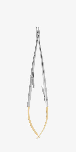 NAALDHOUDER CASTROVIEJO 180MM GEBOGEN REF 2002-D-TC