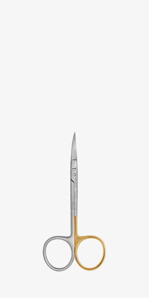 SCHAAR CHIRURGIE IRIS 110MM GEBOGEN REF 3543-AN