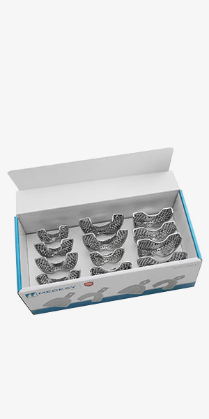 AFDRUKLEPEL REG. GEPERFOREERD INOX+BOORD 12ST REF 6000-KIT