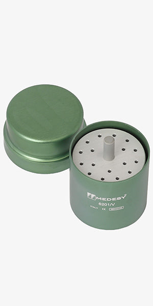 ALUMINIUM GROEN BOX ENDO DIA 48MM H 70MM REF 6201-V