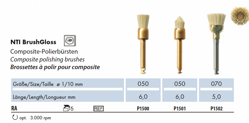 P1500    Composite Pol.Borstel 5Stk.
