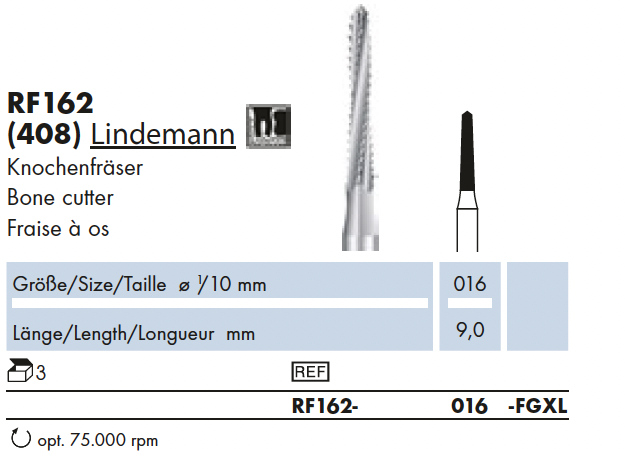 RF162.016.FGXL    Stahl-Instr Chir Lindeman