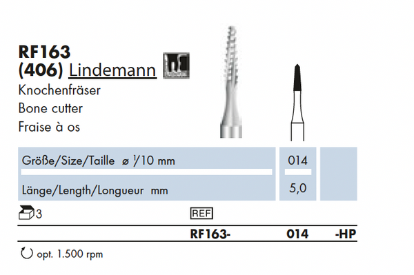 RF163.014.HP   Stahl-Instr. Chir Lindemann