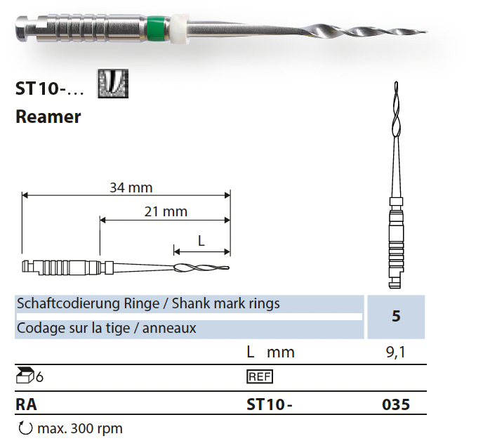 ST10.035   Nti Endo Reamer