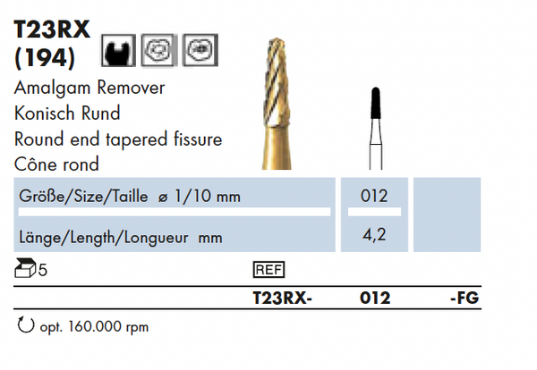 T23RX.012.FG   HM Amalg.Bonding verwijdering