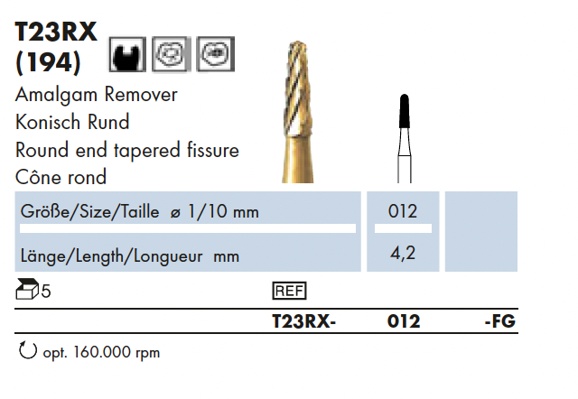 T23RX.012.FG   HM Amalg.Bonding verwijdering