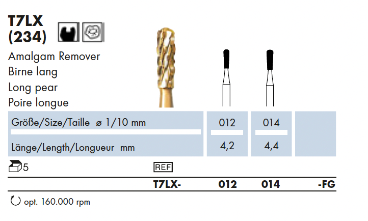 T7LX.012.FG   HM Amalgam Remov.Peer lang