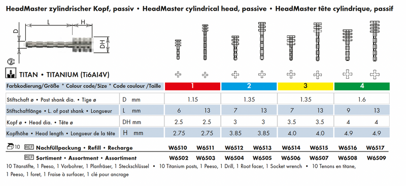 W6510  HeadMasterGr.1zyl.K.pass. 10NF