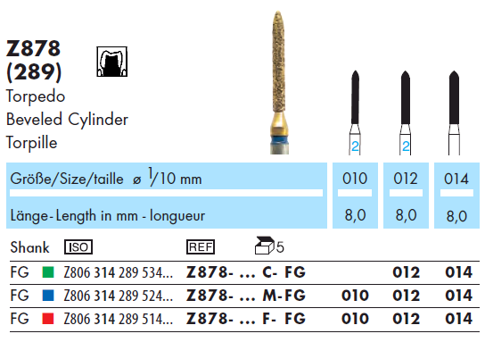 Z878.010F.FG  Dia.  Abacus  Torpedo
